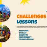 Cartoon Theme Template - Lessons slide to present key values or learning takeaways