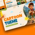Cartoon Theme Template - Cover slide to launch a fun, child-friendly presentation