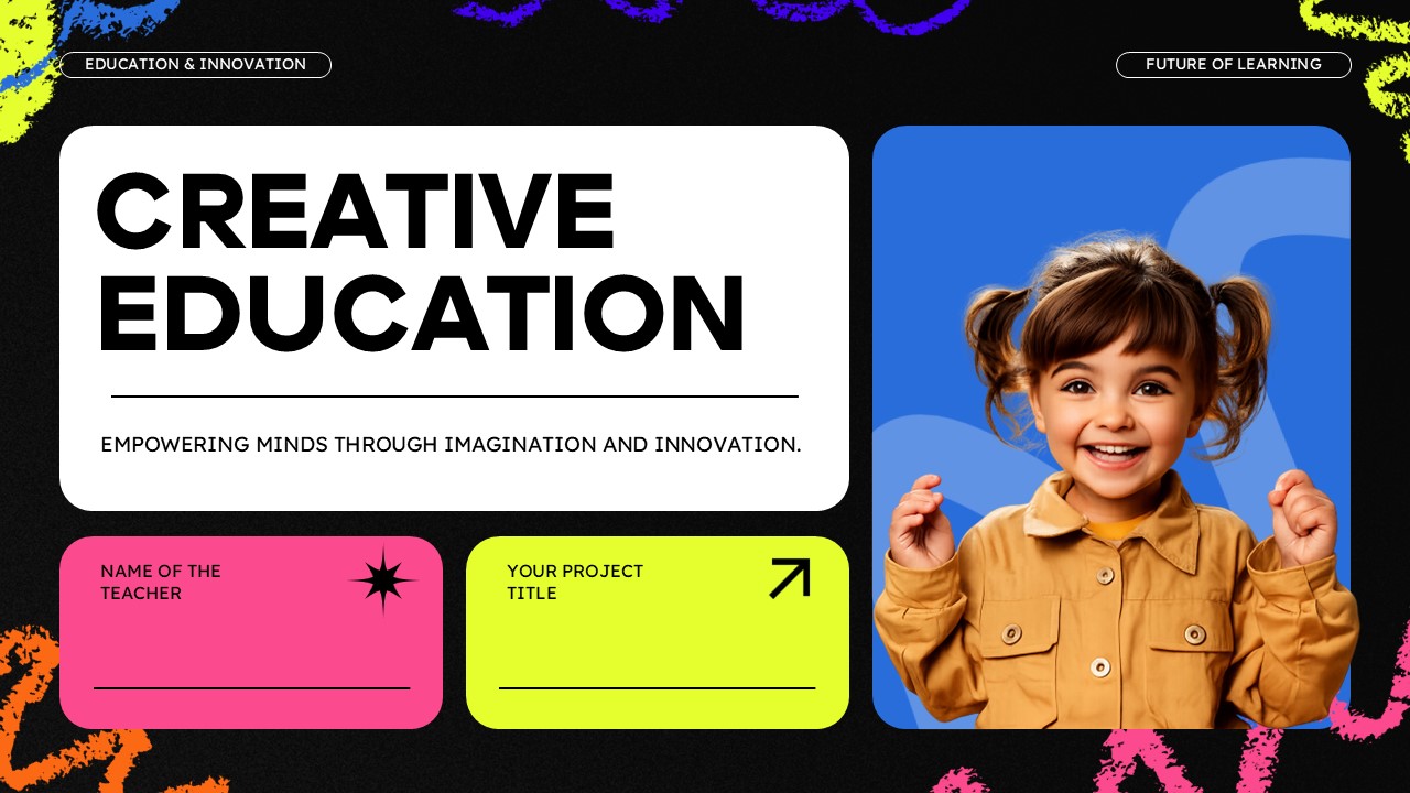 Creative Education Template - Table of Contents Slide