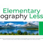 Elementary Geography Lesson Template - Major Landforms title slide