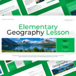Elementary Geography Lesson Template - Full slide collection preview