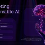 Ethics of Artificial Intelligence Building Ethical Systems Template – dark android figure with circuit patterns anchoring best practices text