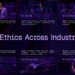 Ethics of Artificial Intelligence Ethical Issues Examples Template – three case study panels on facial recognition, hiring, and deepfakes