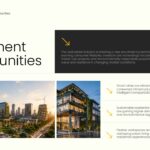 Future of Real Estate Template - Technology and smart living slide with 75% growth stat and network icon