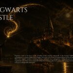 Hogwarts House Attributes Template - icon-forward 2x2 grid with house names, crests, and attribute descriptions