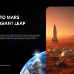 Humans In Space Template - closing thank you slide with Earth orbit photo and bold white THANKS typography