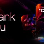 iOS 27 Thank You Slide – Gradient closing typography mirrors the cover design with iPhone hero image for visual bookend cohesion