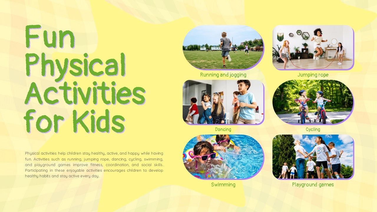 Kids PE Template – Fun Physical Activities gallery slide