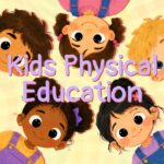 Kids Physical Education Template – illustrated cover slide