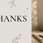 Life Coaching Thank You slide - large serif THANKS headline, contact details, and full-height lifestyle photo