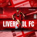 Liverpool FC Template - Cinematic cover slide with Steven Gerrard, stadium background, and bold LIVERPOOL FC title