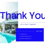 Real Estate Agent Bio Template - split layout with agent headshot, $85M stat, and blue credential panel