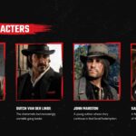 Red Dead Redemption 2 Template - Main Characters four-card grid