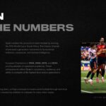 Spain Football Team Template - Statistics and achievements slide