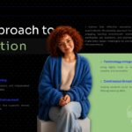 Teacher Portfolio Template - Teaching philosophy slide to outline your core educational approach and values