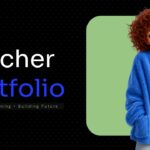 Teacher Portfolio Template - Cover slide to open your professional teaching portfolio presentation