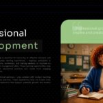 Teacher Portfolio Template - Development slide to showcase your commitment to continuous learning and growth
