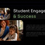 Teacher Portfolio Template - Engagement slide to demonstrate your impact on student success with real examples
