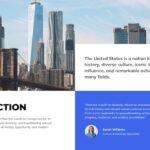 The Great America Introduction Template - Split layout with Brooklyn Bridge photo and expert testimonial quote block