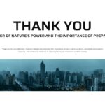 Typhoon Maysak Template - Closing slide to end your disaster report with a preparedness message