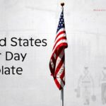 United States Labour Day Template - cover slide with American flag hero image and worker silhouettes