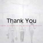 United States Labour Day Template - Thank You closing slide with worker silhouettes and inspirational subtitle