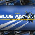 US Navy Blue Angels Google Slides PowerPoint Template preview