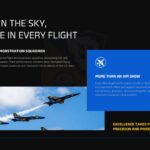 Blue Angels Introduction Slide - Mission statement two-column layout