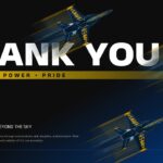 Blue Angels Thank You Closing Slide - Precision Power Pride banner