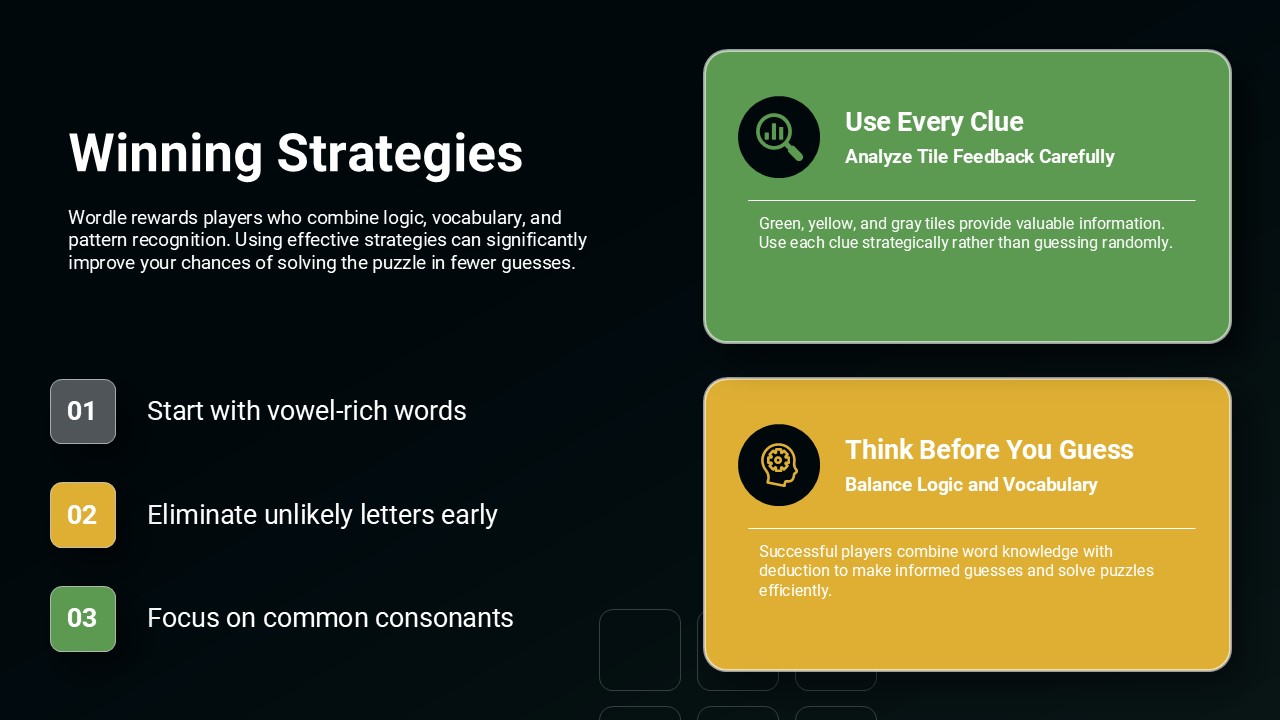 Wordle Puzzle Template - Benefits of Playing Wordle with brain graphic