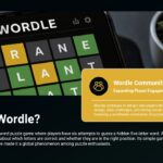 Wordle Puzzle Template - How to Play slide with color feedback examples