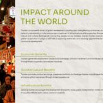 World Tourism Day Template - Global impact slide covering economic, social, and infrastructure benefits
