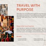 World Tourism Day Template - Responsible travel slide with sustainable tourism practices and benefits