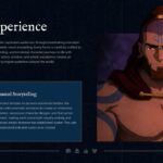 Visual experience slide displaying a dramatic Firebender close-up portrait in an animated film presentation template.