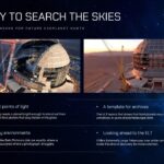 Presentation slide showing construction photos of Chile Extremely Large Telescope ELT.