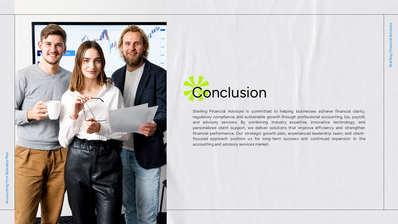 Accounting Firm Business Plan - Conclusion slide