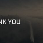 Air Quality Presentation Template - Thank you closing slide with hazy aerial city skyline photography