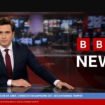BBC News Template - tonight's headlines bulletin agenda slide