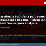 BBC News Template - markets business KPI dashboard slide