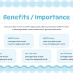 Cute Border Template - interesting facts slide with lilac gingham and two large side-by-side content cards
