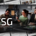 ESG Presentation Template - Full slide deck preview with dark, white, and green design