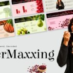 FiberMaxxing Template - Collage cover preview with wellness lifestyle photos and food embellishments