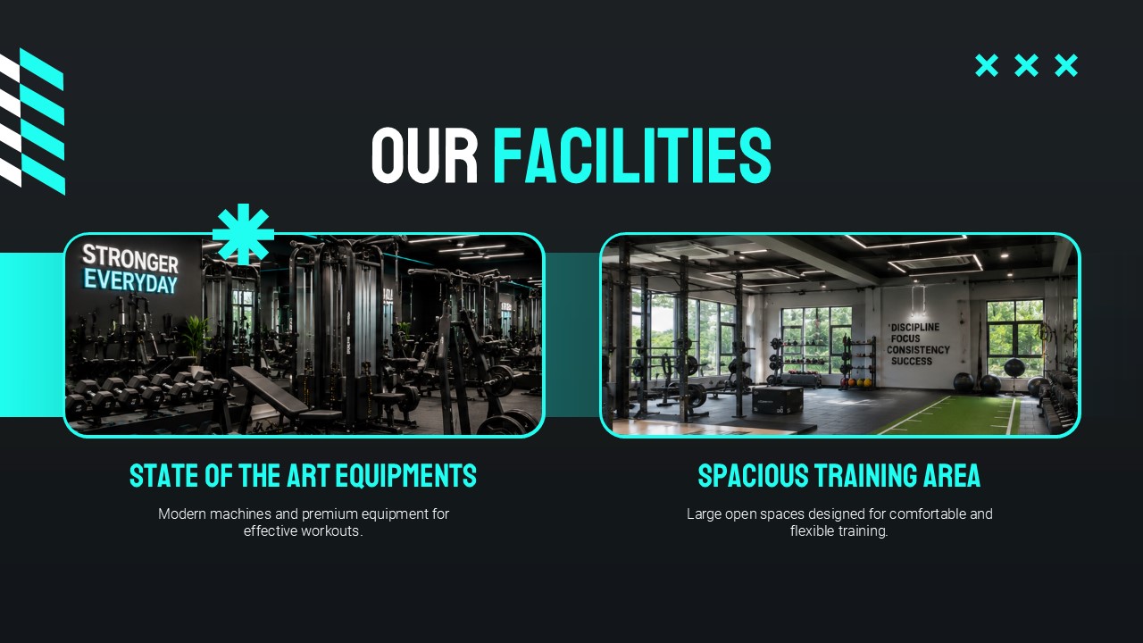 Gym and Fitness Template - Closing slide to end your fitness presentation with a strong impression