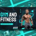 Gym and Fitness Template - Cover slide to launch your fitness brand presentation boldly