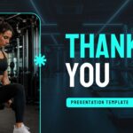 Gym and Fitness Template - Thank you slide to close your fitness presentation professionally