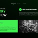 Manufacturing Industry Template - Industry overview slide to establish global manufacturing context and growth strategies