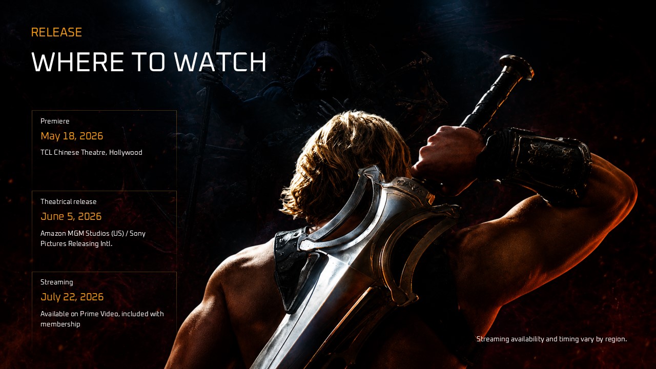 Masters of the Universe 2026 Template - Key facts slide to highlight your film's most compelling stats