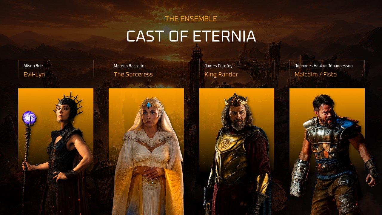 Masters of the Universe 2026 Template - Villain roster slide to introduce your antagonists with dramatic impact