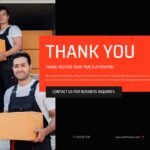 Movers and Packers Business Plan - Thank You Closing Slide