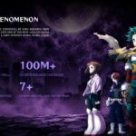 My Hero Academia Thank You Slide - full ensemble cast of heroes and villains with centered white closing text